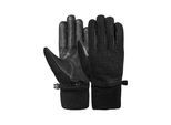 Skihandschuhe REUSCH "Kalmar TOUCH-TEC", Damen, Gr. 10, schwarz, 51% Polyester, 23% Wolle, 20% Polyurethan, 6% Polyacryl, unifarben, Handschuhe, mit winddichter, atmungsaktiver Funktion