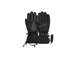 Skihandschuhe REUSCH "Demi R-TEX XT", Damen, Gr. 7, schwarz, 94% Polyester, 6% Lederimitat, mehrfarbig, Handschuhe, mit verstellbarem Verschluss