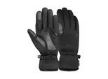 Skihandschuhe REUSCH "Thomas TOUCH-TEC", Damen, Gr. 8,5, schwarz, 83% Polyester, 8% Ziegenleder, 5% Elasthan, 3% Polyamid, 1% Polyurethan, unifarben, Handschuhe, mit winddichtem, atmungsaktivem Material