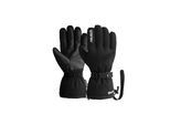 Skihandschuhe REUSCH "Winter Glove Warm GORE-TEX", Damen, Gr. XS, schwarz-weiß (schwarz, weiß), 67% Polyester, 27% Lederimitat, 6% Elasthan, mehrfarbig, Handschuhe, aus wasserdichtem und atmungsaktivem Material
