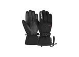 Skihandschuhe REUSCH "Break R-TEX XT", Damen, Gr. 10.5, schwarz-weiß (schwarz, weiß), 89% Polyester, 9% Polyurethan, 2% Elasthan, mehrfarbig, Handschuhe, in atmungsaktiver Qualität