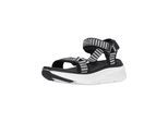 Sandale CRUZ "Findel", Damen, Gr. 36, schwarz-weiß (schwarz, weiß), Synthetik, Schuhe Sandale, mit praktischem Allwetterprofil