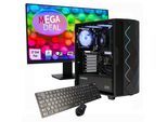 GAMEMAX PC-Komplettsystem "MegaDeal Diamond BK 2612 Ryzen 5 5600G Radeon Graphics 32GB 1TB SSD", Energieeffizienz: E (A-G), schwarz, Microsoft Windows 11 Home (64 Bit), 32 GB RAM 1.000 GB SSD, Computer_Komplettsysteme, Windows 11 + MSI PRO MP273A Monitor, 69cm (27")