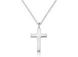 Kette mit Anhänger ENGELSRUFER "Ein Schutzengel für die Ewigkeit", silber (silber, 925), Halsketten, Damen, Silber 925 (Sterlingsilber), L: 42, Kreuzkette Silberkette