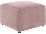 Hocker HOME AFFAIRE "Sundstrup", rosa, B:70cm H:47cm T:70cm, 100% Polyester, Hocker, Hocker, Modulserie, individuelle Zusammenstellung