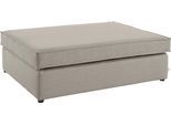 Polsterhocker OTTO HOME "Enid", beige, B:130cm H:43cm, Baumwollmix (60% Baumwolle/40% Leinen);Struktur fein (100% Polyester);Samtoptik (100% Polyester);Samtvelours (100% Polyester);Struktur (100% Polyester);Struktur recycelt (100% recyceltes Polyester), Hocker, Polsterhocker, einzeln stellbar oder als Teil eines Modulsofas, fester Sitzkomfort