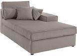 Ottomane OTTO HOME "Florid", beige, B:100cm H:75cm T:162cm, Baumwollmix (60% Baumwolle/40% Leinen);Struktur fein (100% Polyester);Samtoptik (100% Polyester);Samtvelours (100% Polyester);Struktur (100% Polyester);Struktur recycelt (100% recyceltes Polyester), Sofas, Ottomane, einzeln stellbar oder als Teil eines Modulsofas, auch in Cord