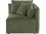Sofa-Eckelement OTTO HOME "Nöre", grün (dunkelgrün), B:90cm H:86cm T:90cm, 92% Polyester, 8% Polyamid, Polsterelemente, Modul - zum Zusammenstellen; in vielen Bezugsqualitäten und Farben