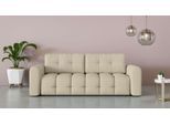3-Sitzer OTTO HOME "Manilla, wahlweise mit Bettfunktion, B/T/H 265/117/91 cm", grau (taupe), B:244cm H:91cm T:117cm, 100% Polyester, Sofas, mit Wellenunterfederung, in verschiedenen Materialien und Farben