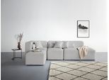 Ecksofa HOME AFFAIRE "Sundstrup L-Form", grau (hellgrau), B:303cm H:76,5cm T:93cm, 93% Polyester, 6% Acryl, 1% Baumwolle, Sofas, Ecksofa, Modulserie, individuelle Zusammenstellung