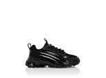 Sneaker PLEIN SPORT "Läufer", Kinder, Gr. 28, Normalschaft, schwarz (02, schwarz), Schuhe Sneaker