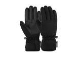 Skihandschuhe REUSCH "Keira R-TEX XT", Damen, Gr. 8, schwarz, 87% Polyester, 11% Lederimitat, 2% Elasthan, Handschuhe, mit wasserdichter und atmungsaktiver Funktion