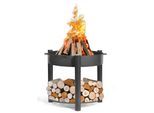 CookKing Feuerschale Montana 80 hoch Inkl. Holzlager