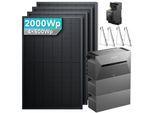 SolarMars® 2000W Balkonkraftwerk mit Speicher, Anker SOLIX Solarbank 3 E2700 Pro + 2x BP2700 - Mit Balkonhalterung