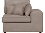Sofaelement OTTO HOME "Florid", grau (taupe), B:100cm H:75cm T:100cm, 100% Polyester, Polsterelemente, als Teil eines Modulsofas,, fester Sitzkomfort, auch in Cord
