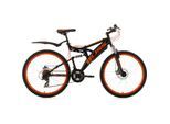 KS Cycling Fully Mountainbike Bliss 26 Zoll schwarz-orange