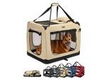 Lionto Hundetransportbox - faltbar - beige XL