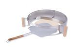 Grillplattenaufsatz "Grillaufsatz Pizza-Set Ø 57 cm" Edelstahl