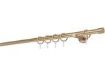 Gardinenstange MYDECO "20mm Cap Wandträger 6,5 cm", grau (messingfarben), L:270cm, Gardinenstangen, Gardinenstange