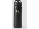Myprotein Flip-Trinkhalmflasche aus recyceltem Metall, 500 ml – Schwarz