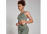 MP Damen Tempo Rib Nahtloser Asymmetrischer BH – Moosgrün - XXL
