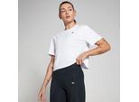 MP Damen Basics Locker sitzendes Kurzarm-Crop-T-Shirt – Weiß - XL