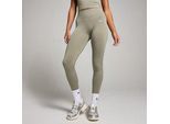 MP Damen Nahtlose Unsichtbar-Scrunch-Leggings – Dunkles Salbeigrün - L