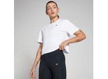 MP Damen Basics Locker sitzendes Kurzarm-Crop-T-Shirt – Weiß - XXL