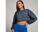 MP Damen Tempo Lässiges Langärmeliges Crop-Top – Mitternacht - L