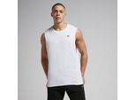 MP Herren Rest Day Tanktop mit tiefem Armausschnitt – Weiß - XS