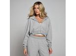 MP Damen Soft Touch Kapuzenpulli mit durchgehendem Reißverschluss – Hellgrau - M