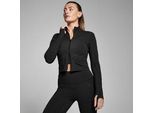 MP Damen Tempo Crop-Jacke – Schwarz - XS