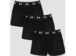 MP Herren Boxer - Schwarz (3er-Pack) - XXS