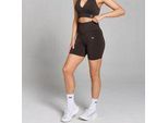 MP Damen Tempo Nahtlose Scrunch-Shorts – Schokolade - S