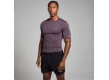 MP Herren Active Nahtloses T-Shirt mit Aufdruck – Dunkles Lila - M