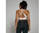 MP Damen Power Sport-BH mit gekreuztem Rücken – Weiß - XS