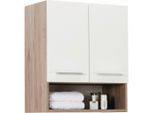 Carryhome Hängeschrank, Weiß, Metall, 1 Fächer, 60x70x33 cm, Made in Germany, hängend, Badezimmer, Badezimmerschränke, Hängeschränke