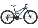 Mountainbike BIKESTAR Gr. 38, blau, Fahrräder, Damen, 38cm, 26 Zoll (66,04cm), für Damen und Herren, Kettenschaltung