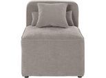 Sofa-Mittelelement HOME AFFAIRE "Sundstrup", grau (taupe), B:70cm H:76,5cm T:93cm, 100% Polyester, Polsterelemente, Modulserie, individuelle Zusammenstellung