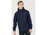 Outdoorjacke WEATHER REPORT "DELTON W-PRO15000", Herren, Gr. XXL, blau (dunkelblau), 94% Polyester, 6% Elasthan, bedruckt, mehrfarbig, normal, hoch geschlossener Ausschnitt, Jacken Outdoorjacke, ist atmungsaktiv, wasser- und winddicht