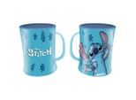 Disney Kindertasse Stitch , Hellblau , Keramik , 312 ml , 13x11.5x9.5 cm , hitzebeständig , Füttern, Kindertrinkflasche & Kinderbecher
