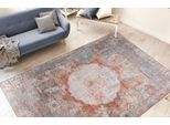 Teppich ME GUSTA "Faye 125", bunt (multi), B:230cm H:6mm L:330cm, Polyester, Teppiche, Teppich, Flachgewebe, gedrucktes Motiv, Wohnzimmer, Esszimmer