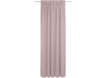 Vorhang ADAM "Uni Collection" Gr. 1, rosa, B:142cm H:145cm, Jacquard, Baumwolle, Gardinen, aus 100% Bio-Baumwolle