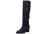 Stiefel GABOR "Gabor Stiefel Veloursleder", Damen, Gr. 39, blau (atlantik), Veloursleder, Schuhe Stiefel