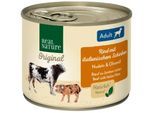 REAL NATURE Nassfutter Hund, Adult, Rind mit italienischem Schinken 24x200 g