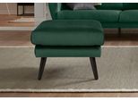 Hocker OTTO HOME "Bille", grün, B:58cm H:45cm T:58cm, Struktur (100% Polyester);Struktur fein (100% Polyester);Samtoptik (100% Polyester);Luxus-Microfaser weich (100% Polyester), Hocker, Sitzhocker, mit Eiche-Beinen, Design by Morten Georgsen