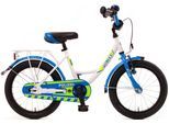 Kinderfahrrad BACHTENKIRCH "Kinderfahrrad "POLIZEI" kristall-weiß/blau/neon" Gr. 29, weiß (kristallweiß, blau, blau), Fahrräder, Kinder, 29cm, 16 Zoll (40,64cm)