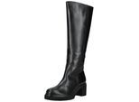 Stiefel GABOR "Gabor Stiefel Glattleder", Damen, Gr. 40,5, schwarz, Glattleder, Schuhe Stiefel
