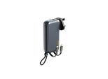 Dudao K25 2in1 10000mAh 3-Plug Powerbank Charger - Gray Powerbank (Akku) - Grau - 10000 mAh