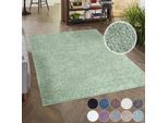 Hochflor-Teppich CARPET CITY "City Shaggy", grün, B:120cm H:30mm L:170cm, Polypropylen, Teppiche, Hochflor-Teppich, Auch als Läufer, Langflor, Uni, Shaggy, flauschig-weich
